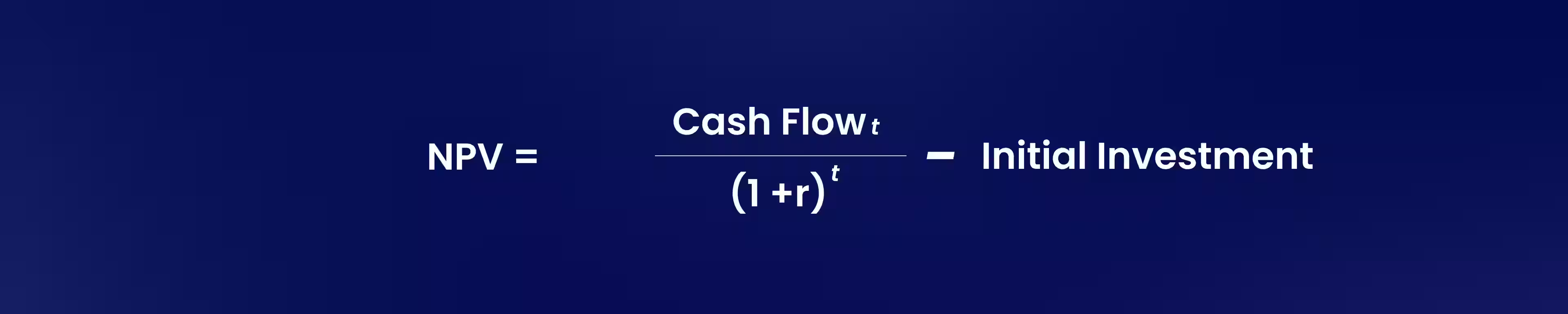 Net Present Value (NPV)